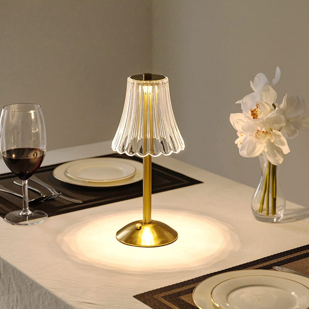 Lampada elegante LED in cristallo con touch e regolazione della luminosità