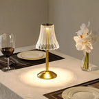 Lampada elegante LED in cristallo con touch e regolazione della luminosità