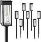 Eleganckie wodoodporne lampiony solarne na zewnątrz