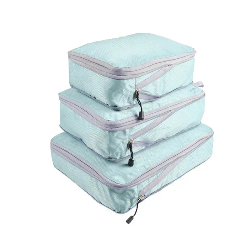 Set di organizer da viaggio con compressione e rete