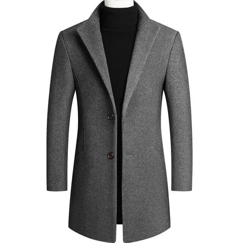 Cappotto monopetto da uomo classico elegante