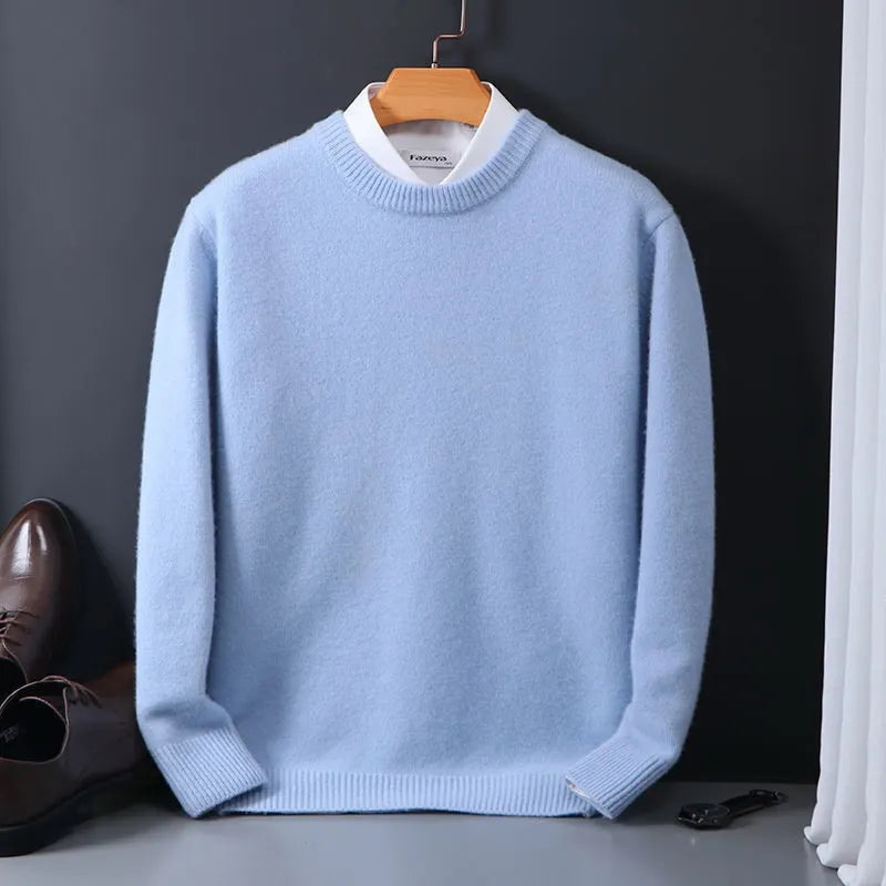 Maglione elegante da uomo classico manica lunga per tutti i giorni