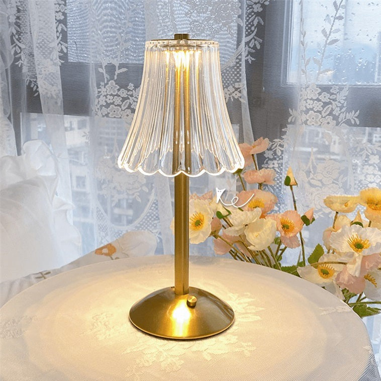 Lampada elegante LED in cristallo con touch e regolazione della luminosità