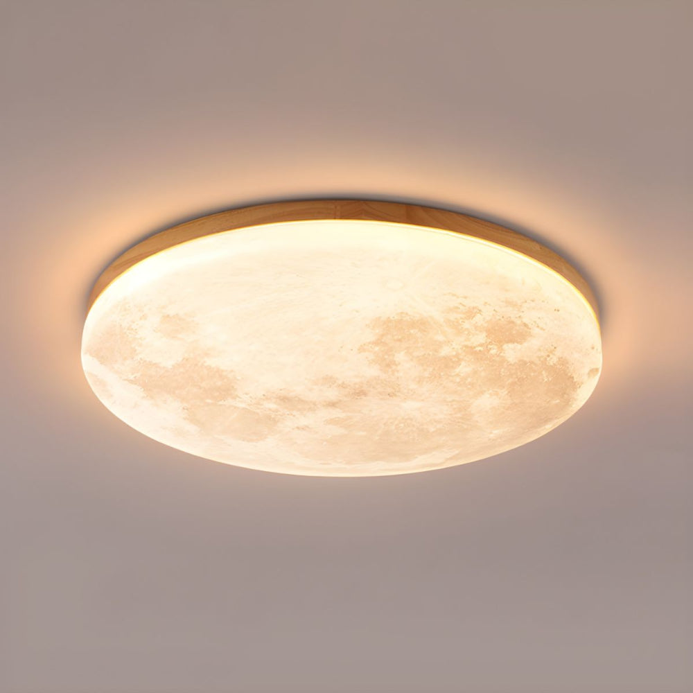 Lampa Sufitowa LED Moonlamp – Minimalistyczna Okrągła z Ciepłym Światłem