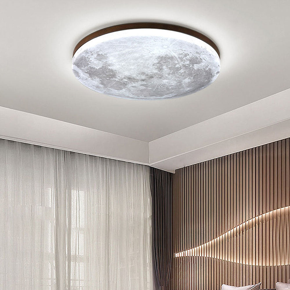 Lampa Sufitowa LED Moonlamp – Minimalistyczna Okrągła z Ciepłym Światłem