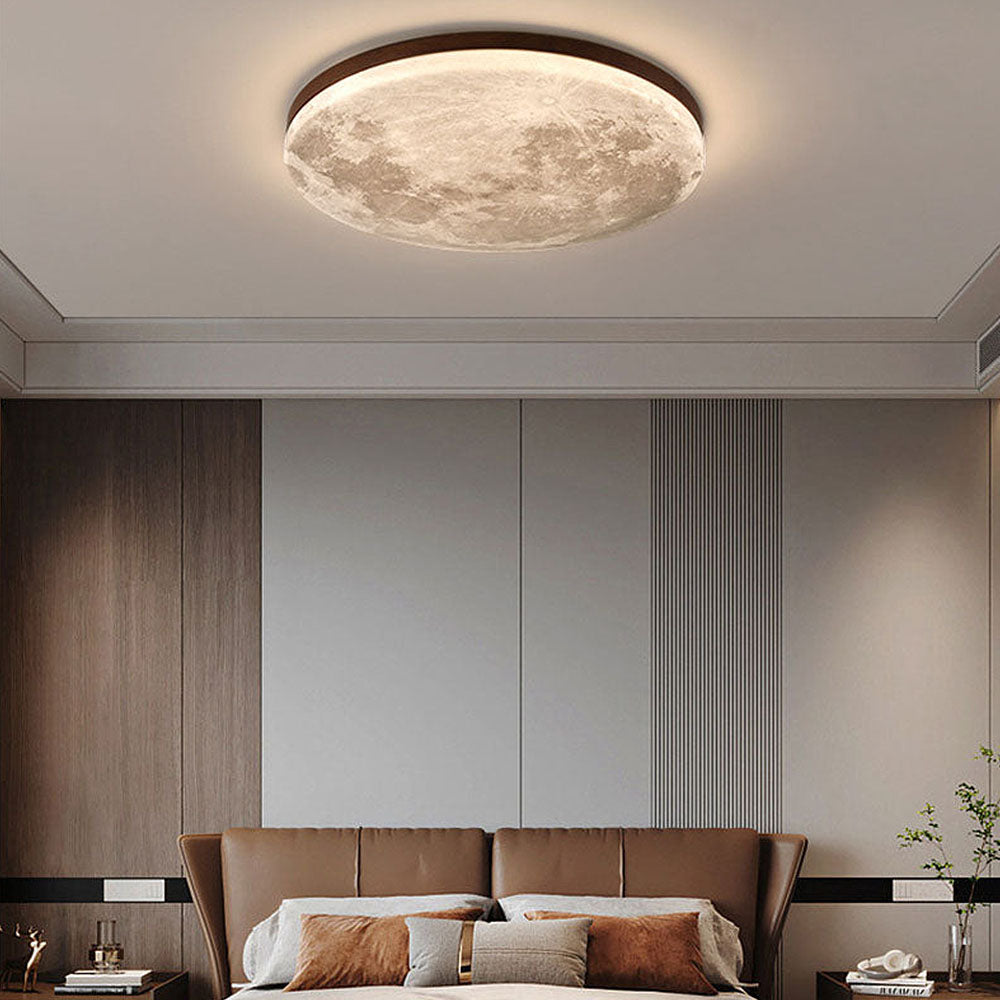 Lampa Sufitowa LED Moonlamp – Minimalistyczna Okrągła z Ciepłym Światłem