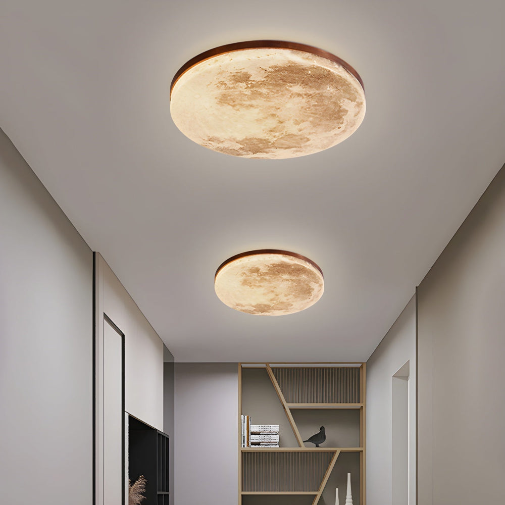 Lampa Sufitowa LED Moonlamp – Minimalistyczna Okrągła z Ciepłym Światłem