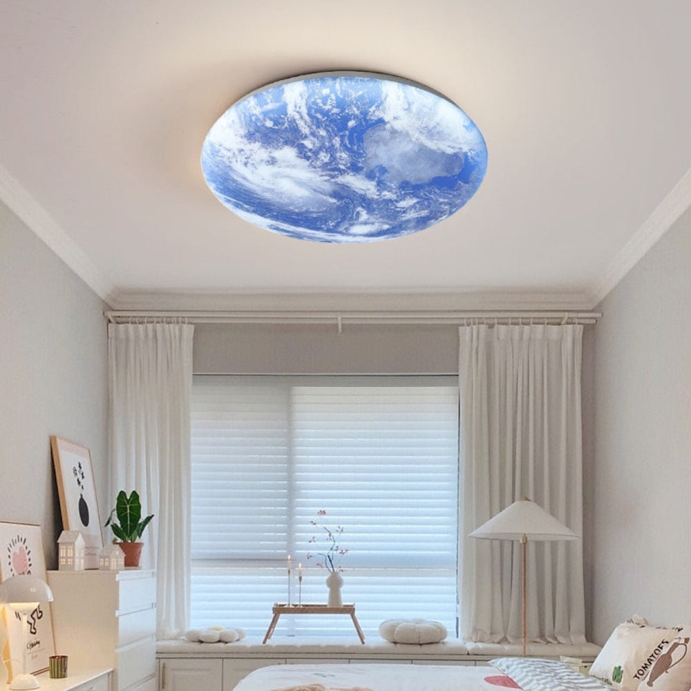 Lampa Sufitowa LED Moonlamp – Minimalistyczna Okrągła z Ciepłym Światłem
