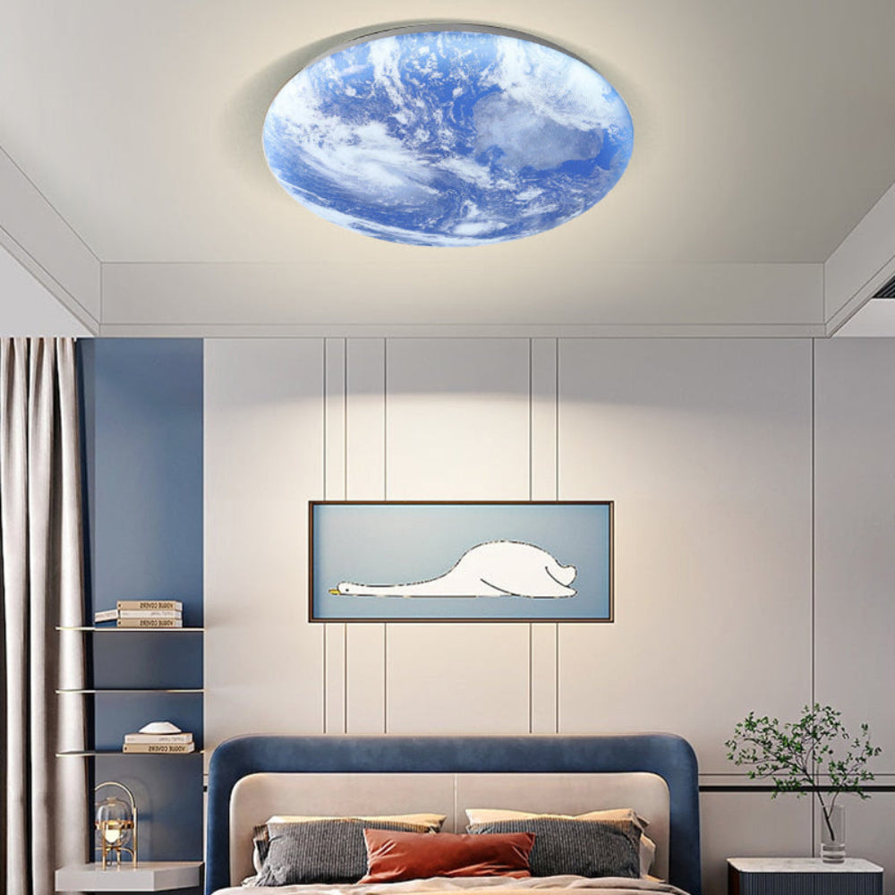 Lampa Sufitowa LED Moonlamp – Minimalistyczna Okrągła z Ciepłym Światłem