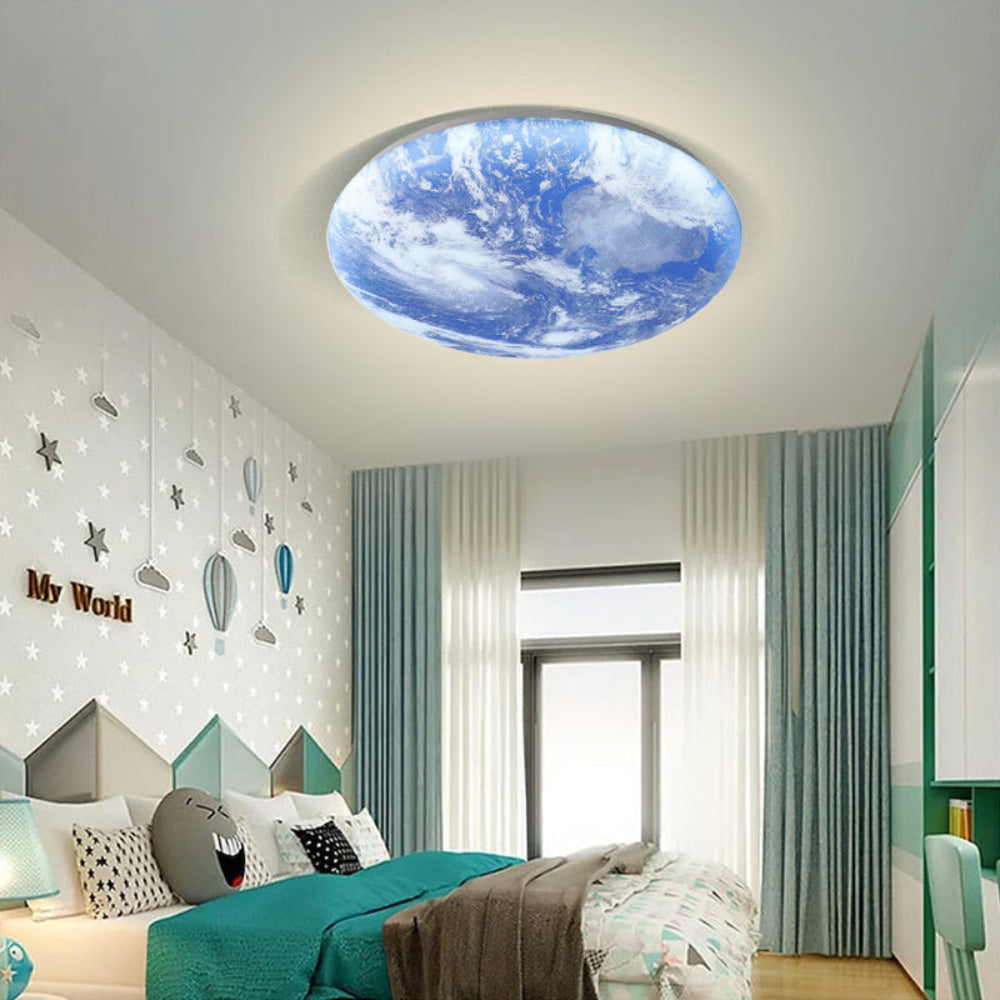 Lampa Sufitowa LED Moonlamp – Minimalistyczna Okrągła z Ciepłym Światłem