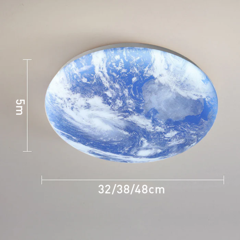 Lampa Sufitowa LED Moonlamp – Minimalistyczna Okrągła z Ciepłym Światłem