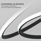 Lampa wisząca LED minimalistyczna z pierścieniami do jadalni