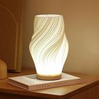Nowoczesna lampa stołowa wave crest LED oświetlenie dekoracyjne