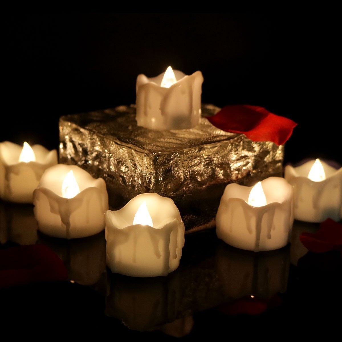 Candele decorative senza fiamma con luce delicata