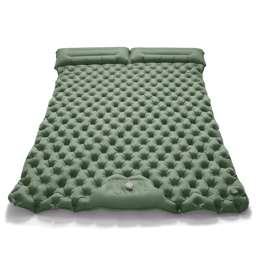 Matelas pneumatique double portable pour le camping et les activités en plein air