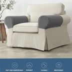 Eleganckie 2-częściowe pokrowce na podłokietniki sofy