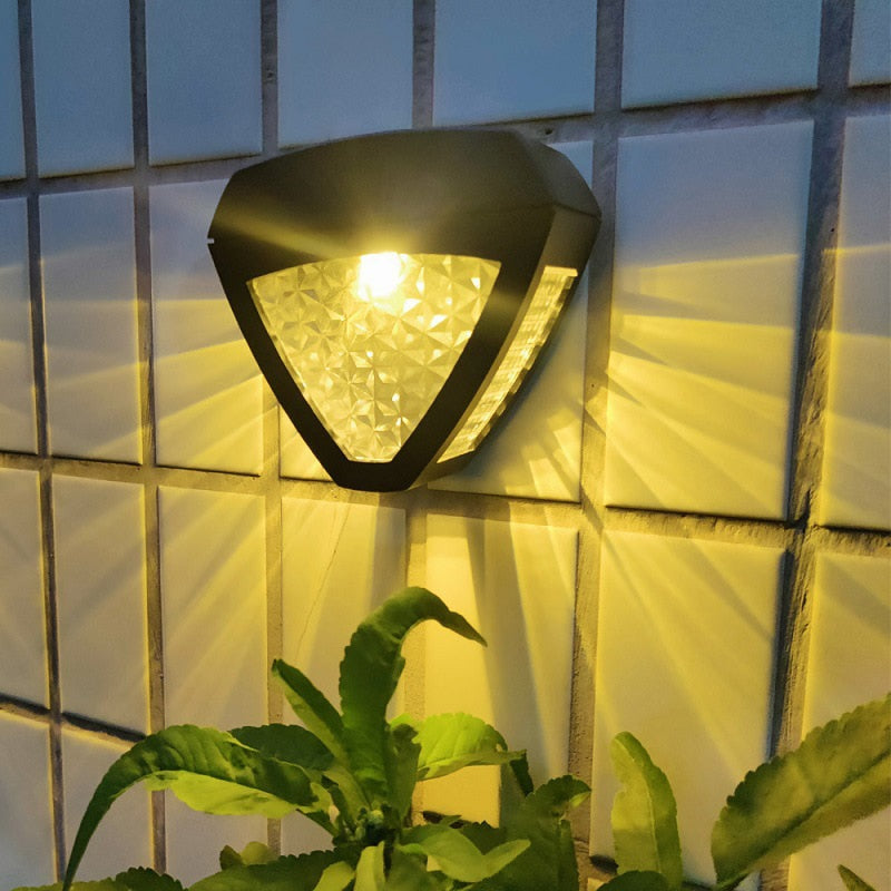 Lampada da parete solare esterna egiziana classica a LED