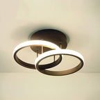 Adjustable Energy-Saving LED Ceiling Lamp with Three Rings