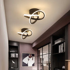 Adjustable Energy-Saving LED Ceiling Lamp with Three Rings