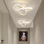 Adjustable Energy-Saving LED Ceiling Lamp with Three Rings