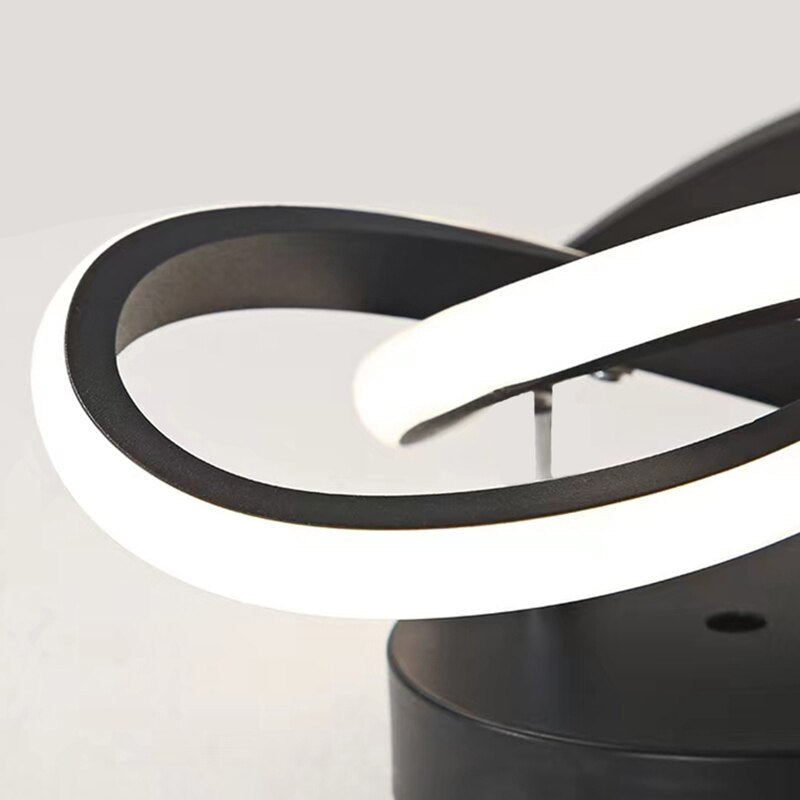 Adjustable Energy-Saving LED Ceiling Lamp with Three Rings