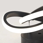 Adjustable Energy-Saving LED Ceiling Lamp with Three Rings