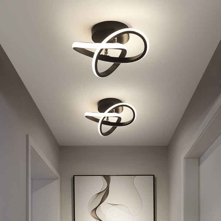 Lampada da soffitto LED regolabile a risparmio energetico con tre anelli