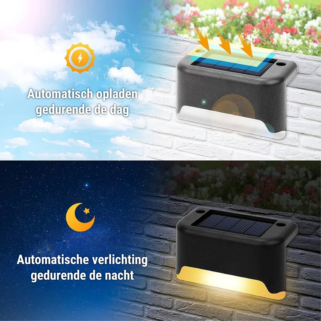 Automatische kabellose LED-Außenleuchte mit Solarenergie