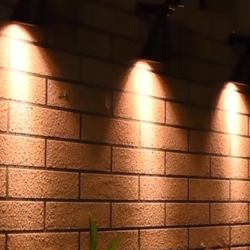 Versatile solar-powered garden spotlight with 9 static and dynamic colors