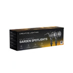 Versatile solar-powered garden spotlight with 9 static and dynamic colors