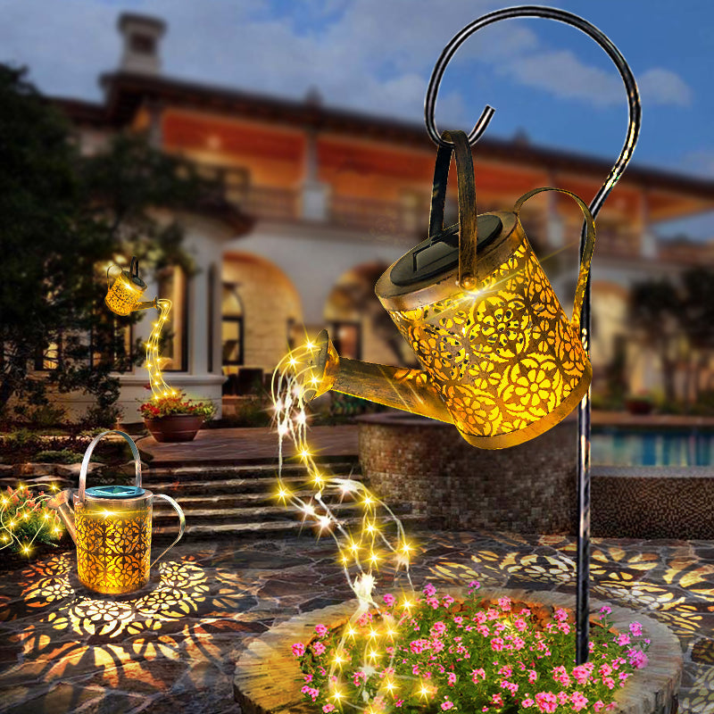 Jasna lśniąca solarna lampa LED ogrodowa