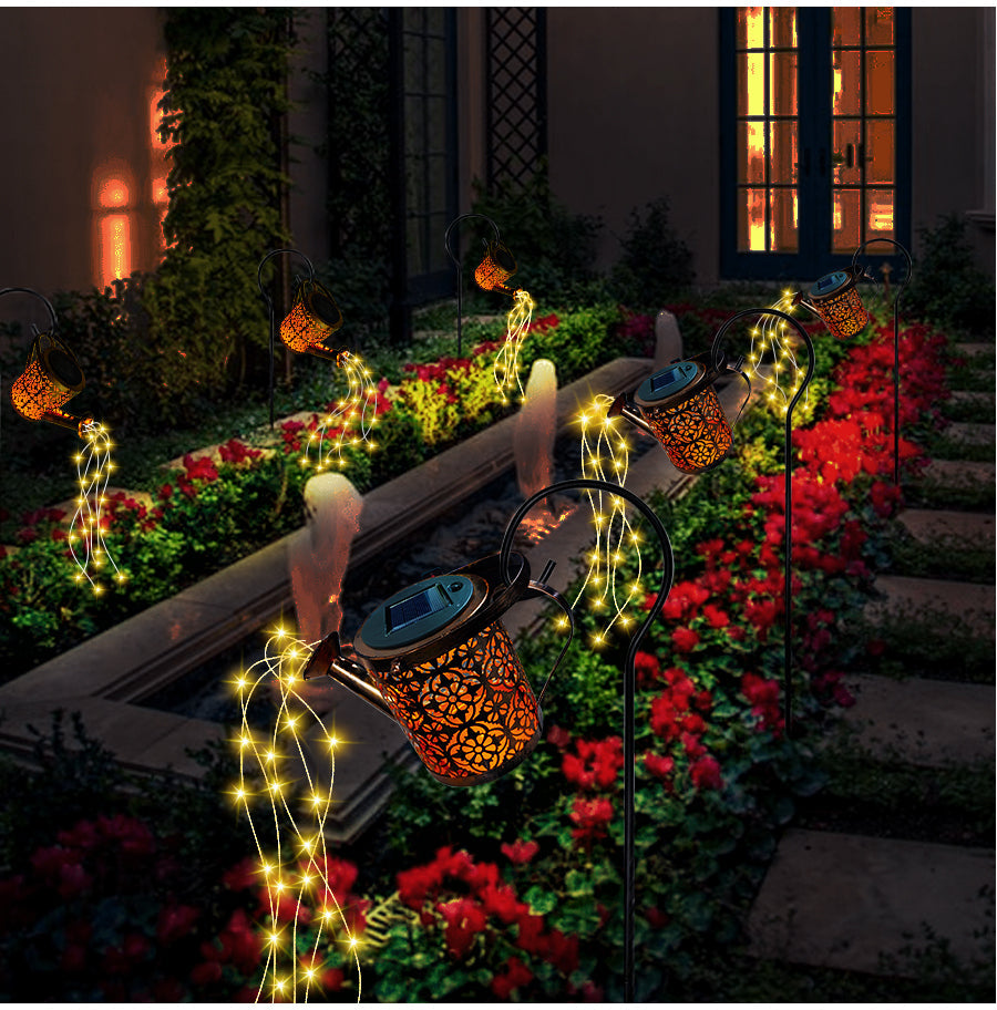 Jasna lśniąca solarna lampa LED ogrodowa