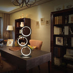 Minimalist LED desk lamp with warm light modes