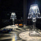 Crystal style table lamp with touch control elegant light wall light