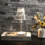 Crystal style table lamp with touch control elegant light wall light