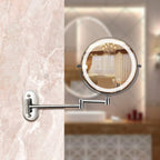 Miroir cosmétique LED avec fonction de charge et grossissement 5x – miroirs de salle de bain