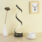 Lampe de table LED moderne en spirale avec réglage de la luminosité