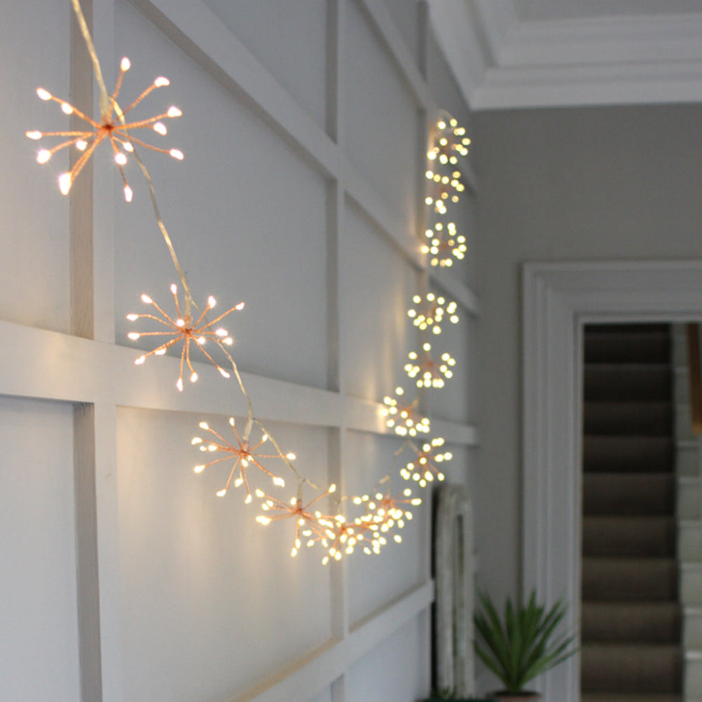 Luci decorative LED Starburst – bianco caldo, effetto fuochi d’artificio