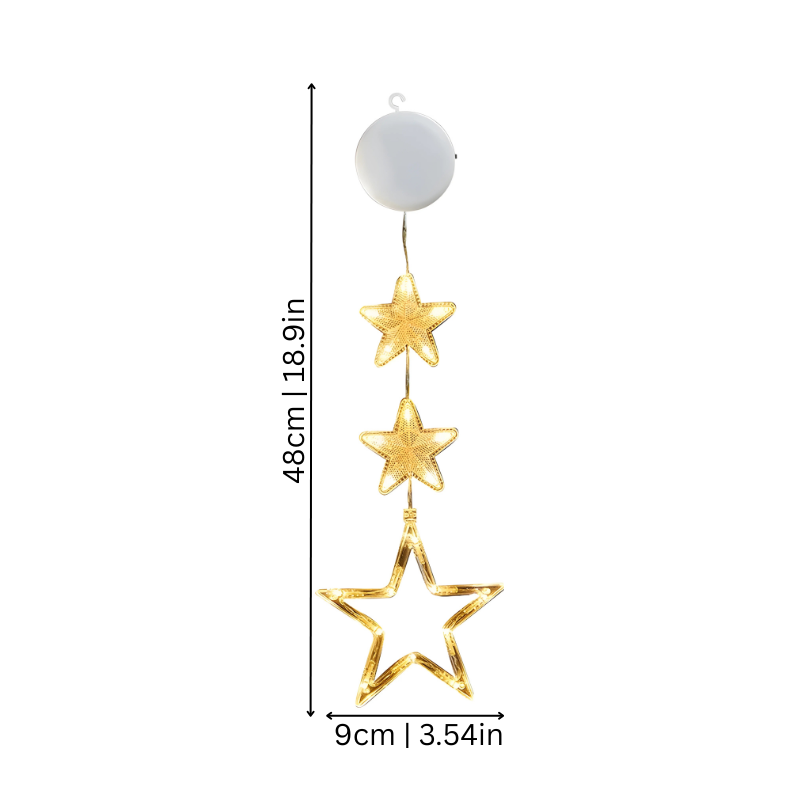 Świąteczne lampki LED do okien – świąteczne, świecące dekoracje