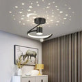 Lampada LED rotonda dimmerabile da soffitto con motivo a stelle per la cameretta