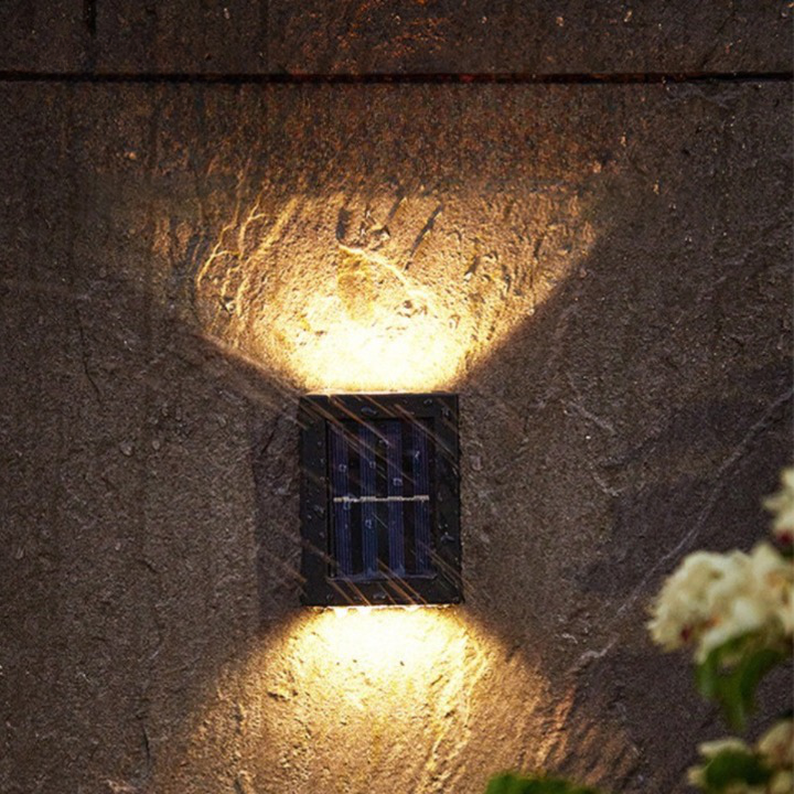 Lampade solari da parete LED illuminazione esterna moderna per giardino