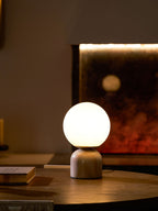 Moderne Tischlampe Orb Glow Kompaktes Umgebungslicht