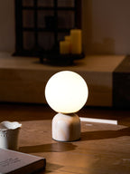 Moderne Tischlampe Orb Glow Kompaktes Umgebungslicht