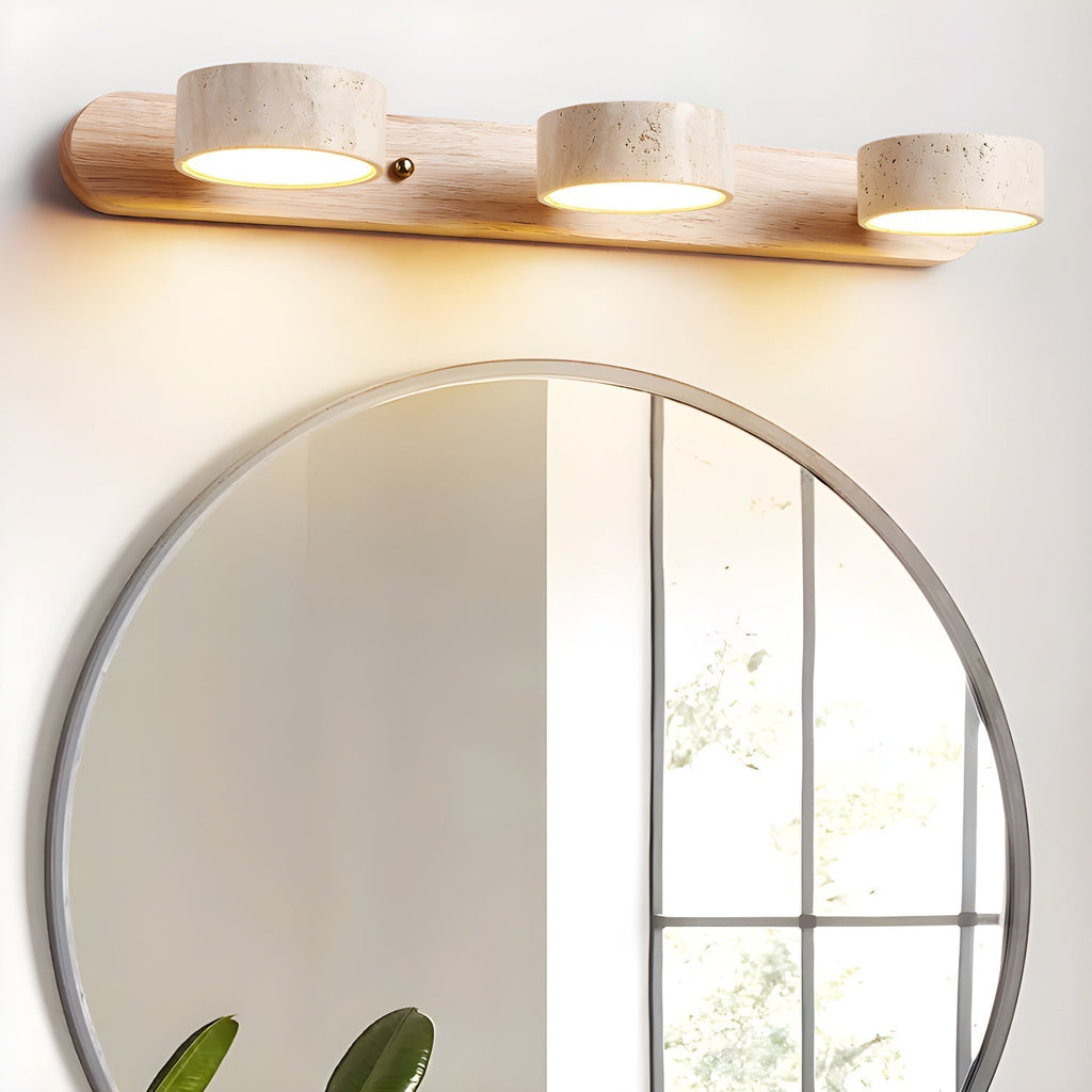 Wszechstronna przytulna lampa LED z naturalnego kamienia do przedpokoju, łazienki i sypialni