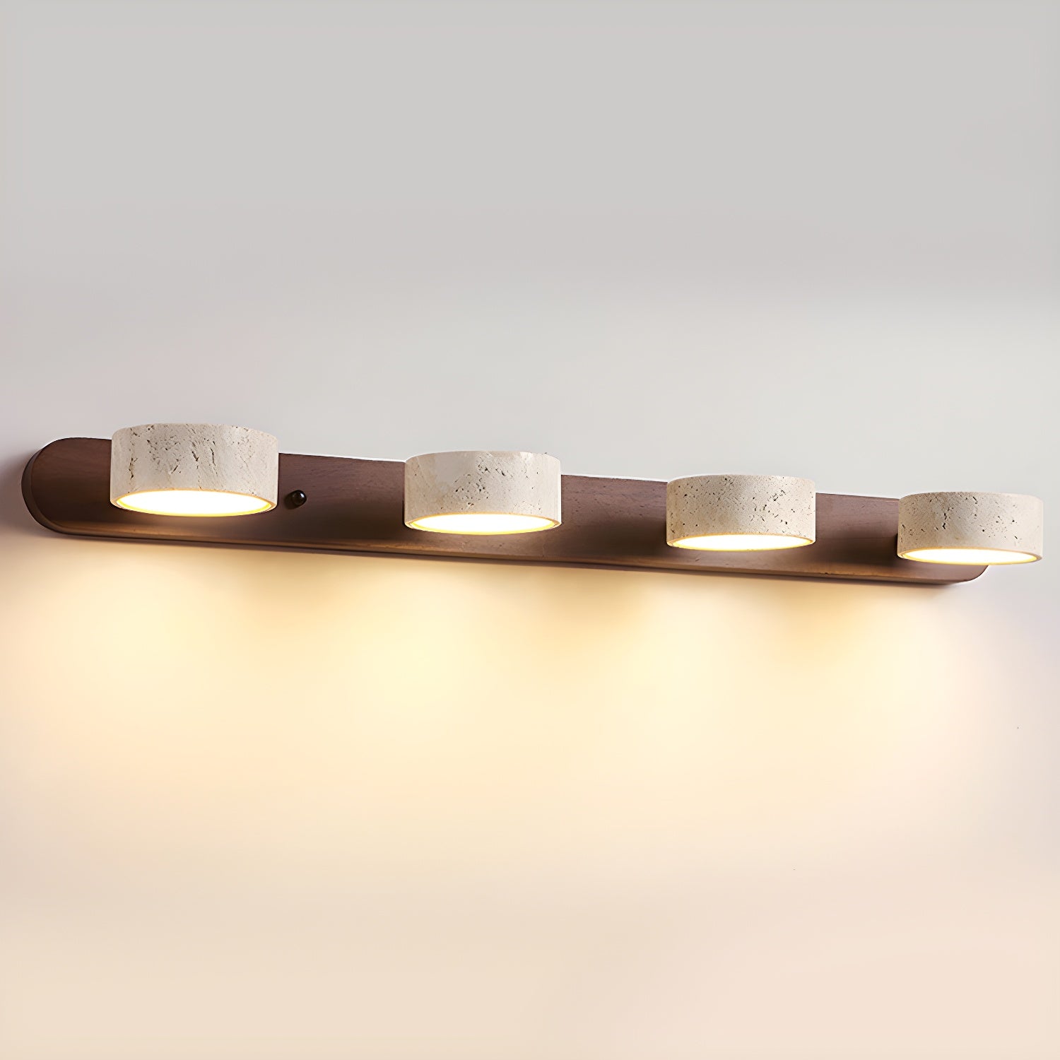 Lampada LED versatile e accogliente in pietra naturale per ingresso, bagno e camera da letto