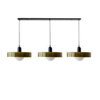 Adjustable contemporary ceiling lamp with three light points for kitchen and dining room