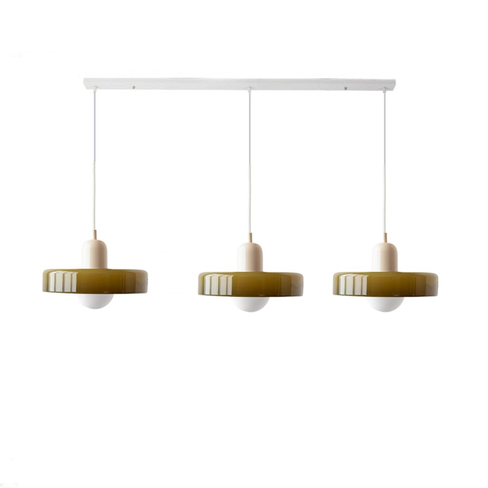 Adjustable contemporary ceiling lamp with three light points for kitchen and dining room