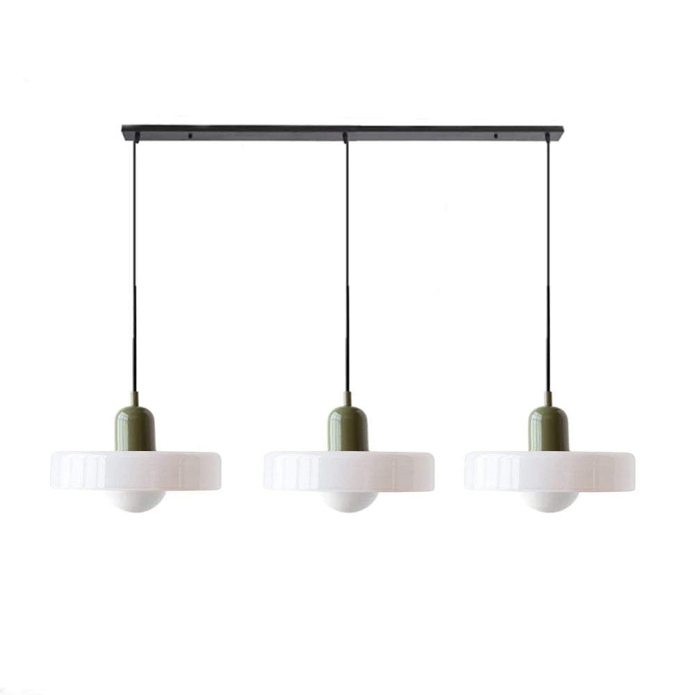 Urzekająca nastrojowa kolorowa 3-punktowa szklana lampa wisząca do wnętrz domowych