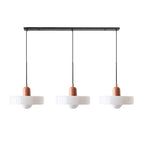 Adjustable contemporary ceiling lamp with three light points for kitchen and dining room
