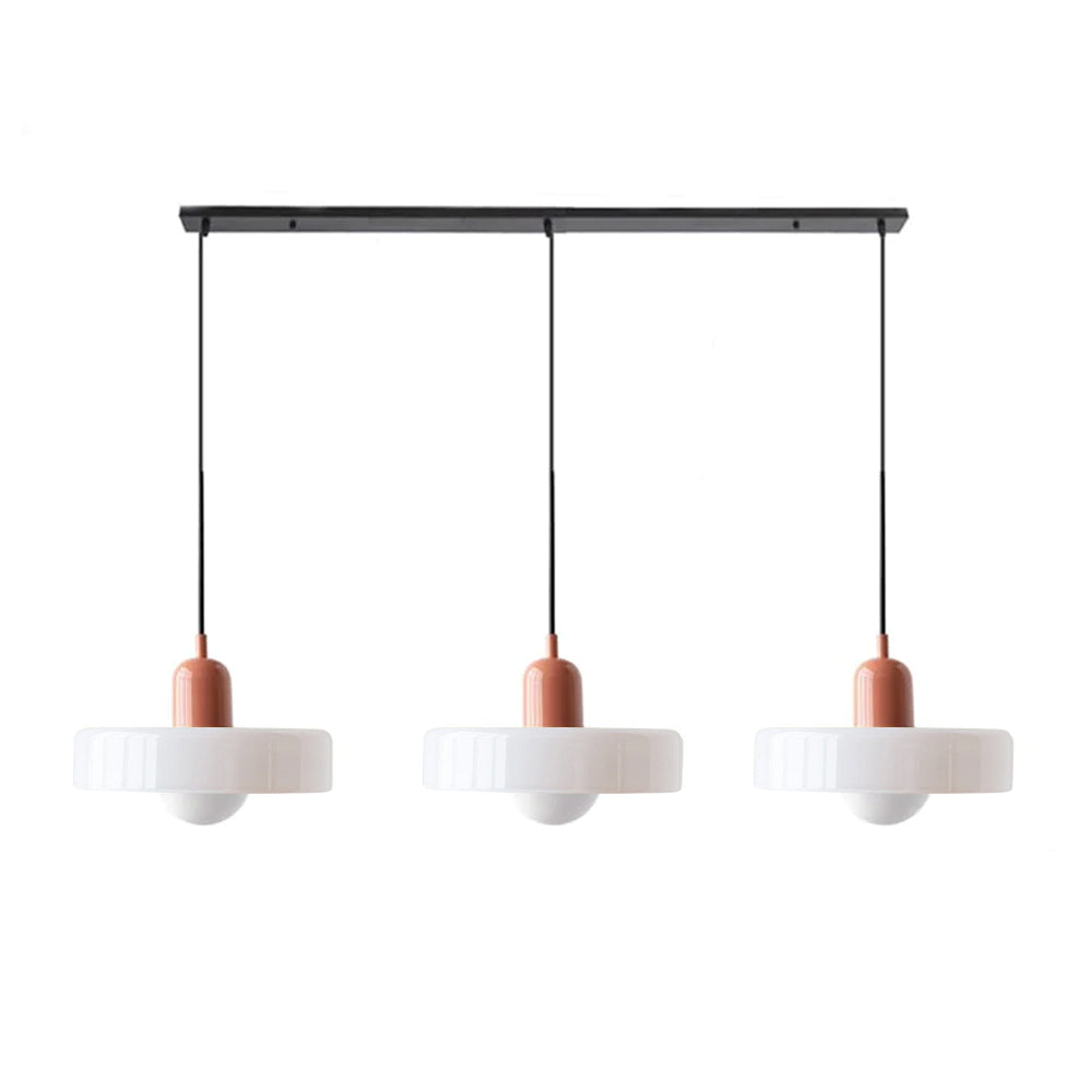 Adjustable contemporary ceiling lamp with three light points for kitchen and dining room